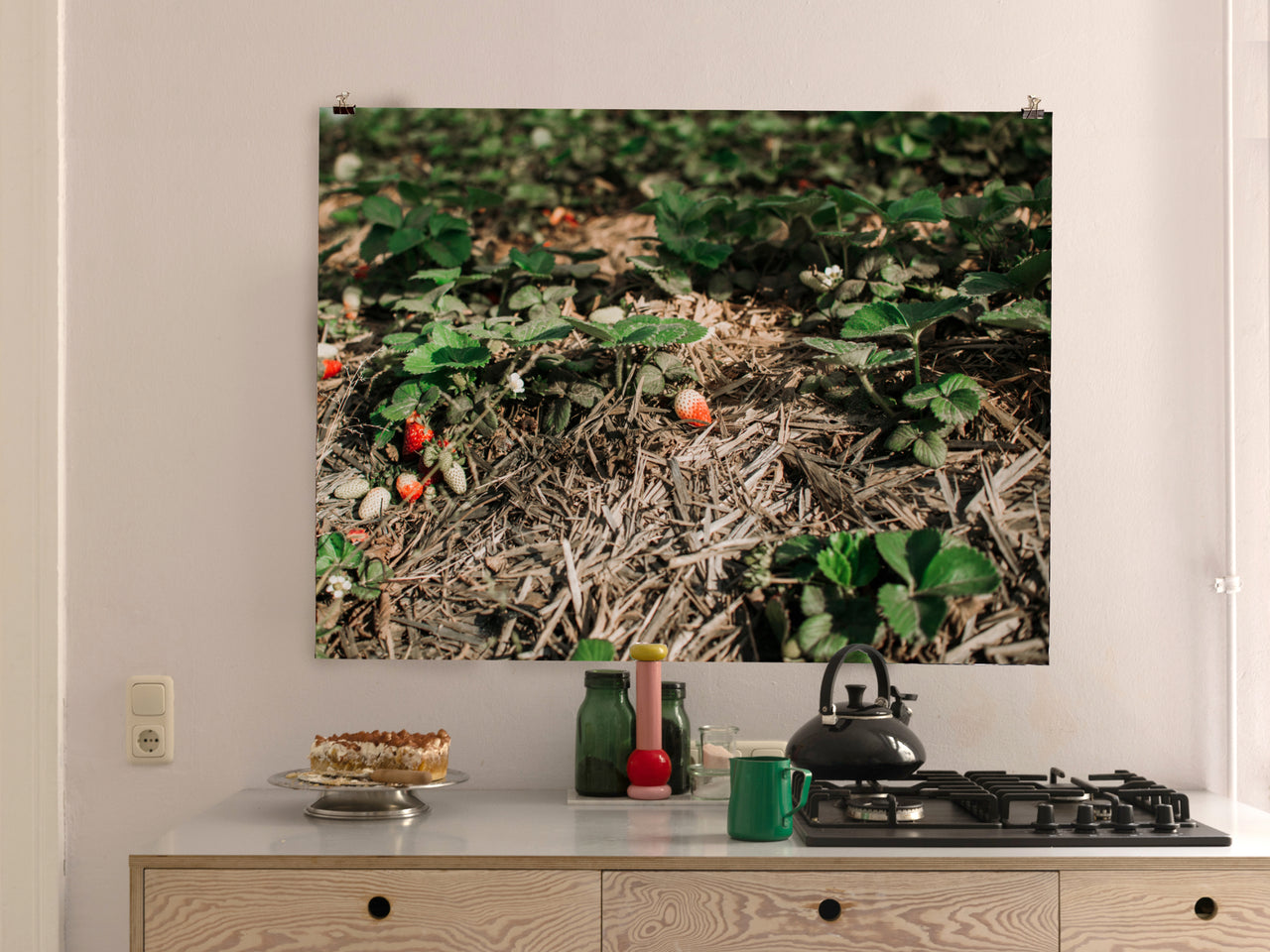 SONJA STICH Erdbeeren aus Spanien POSTER PRINT