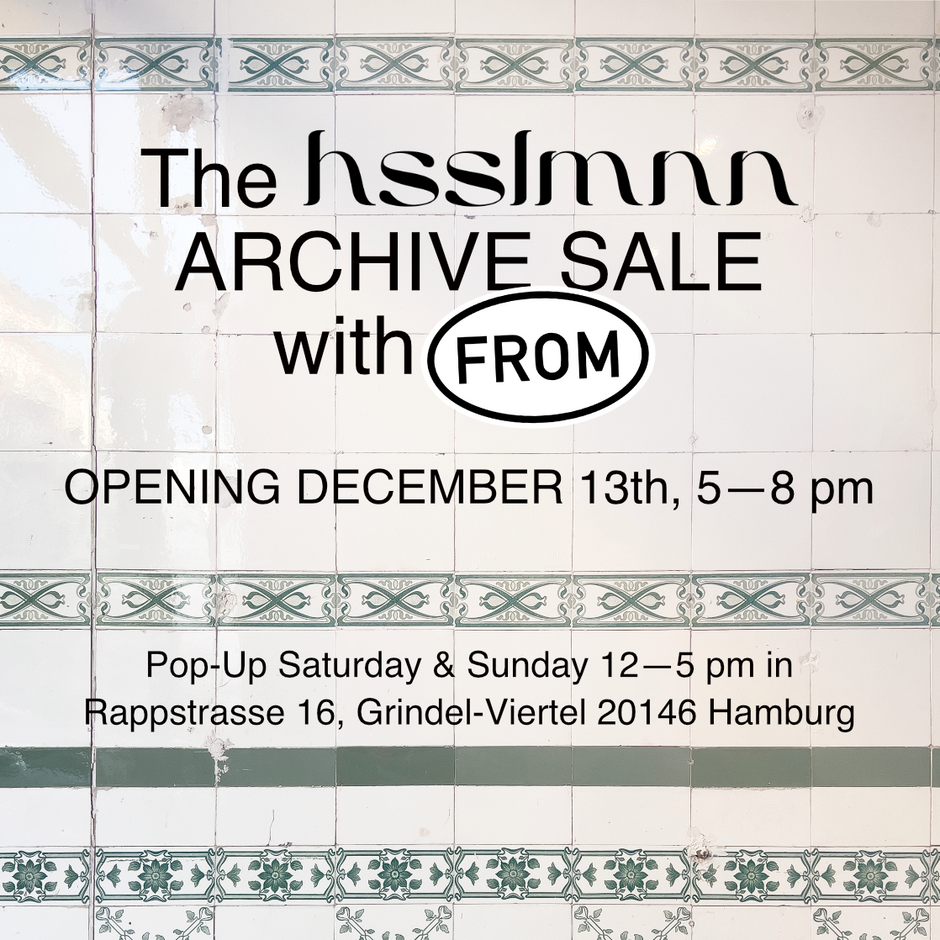 ARCHIVE Sale @ hsslmnn-Galerie in Hamburg